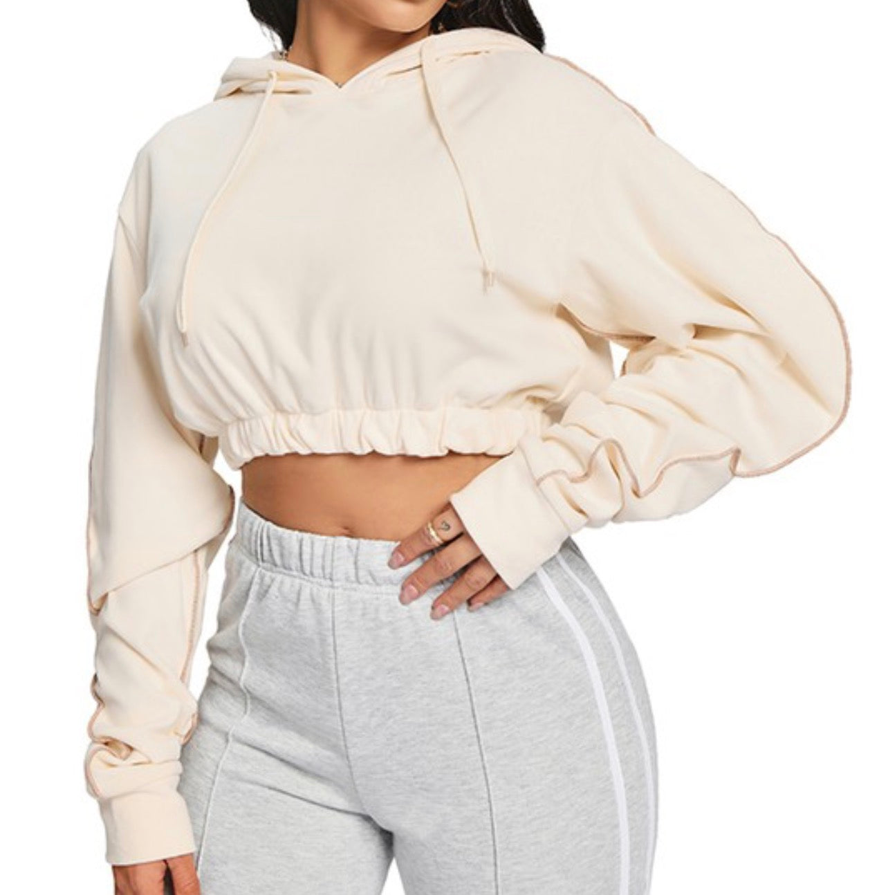 Apricot Crop Hoodie