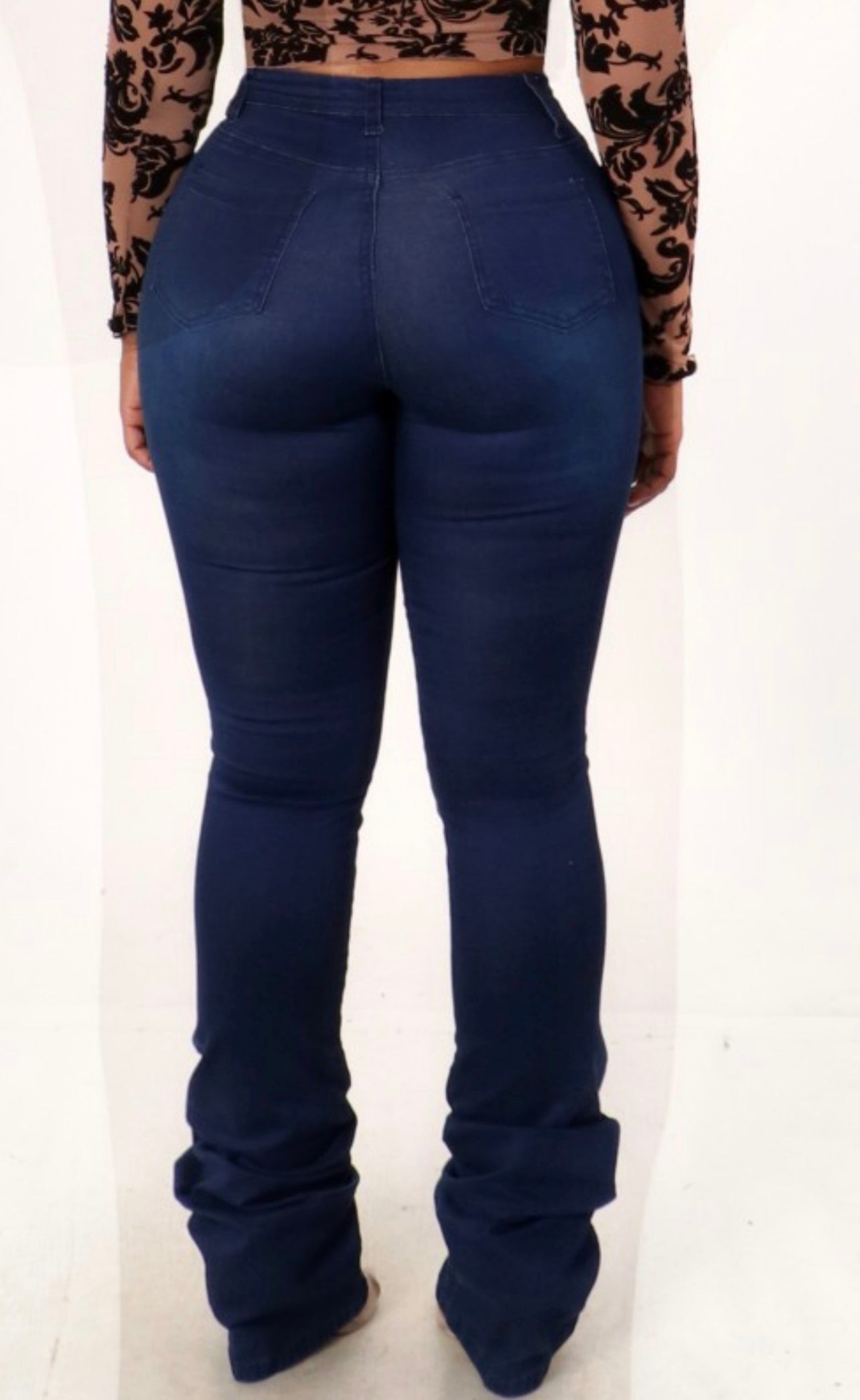 She Stacked Stretch Denim Jeans