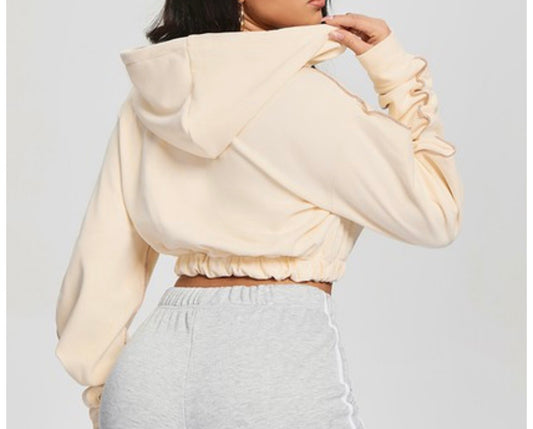 Apricot Crop Hoodie