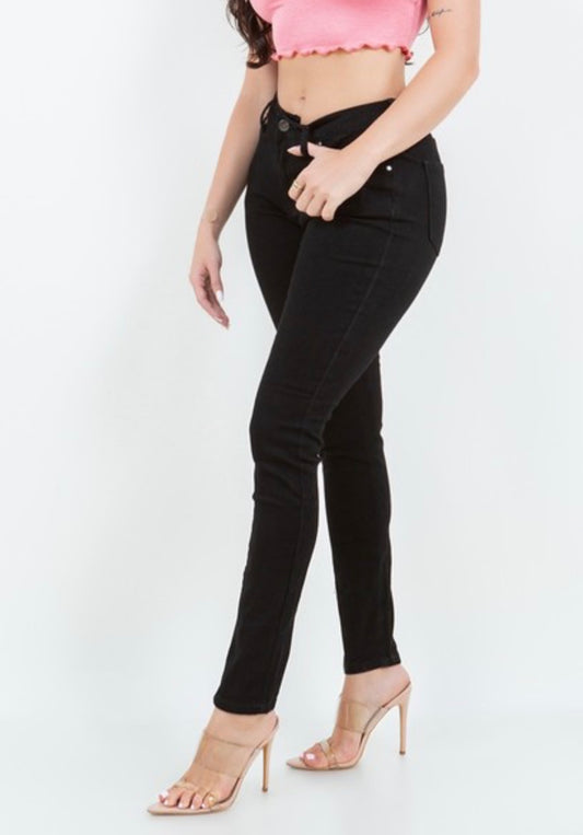 Black Denim Stretch Jeans