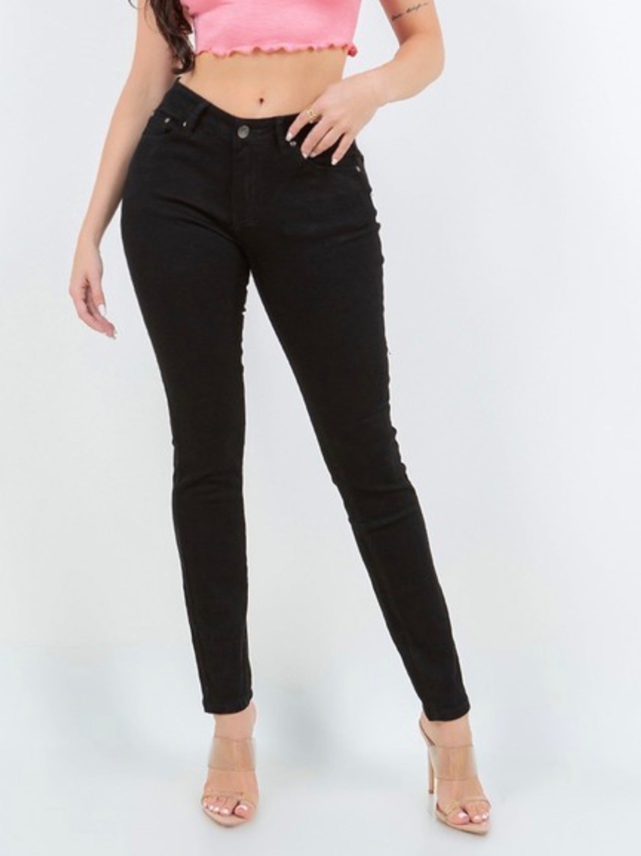 Black Denim Stretch Jeans