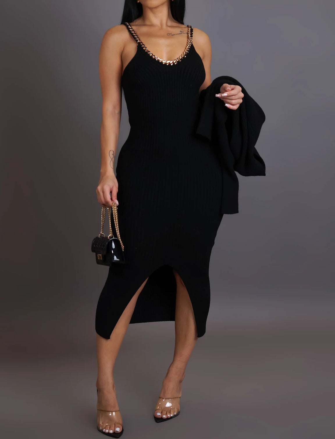 Such A Lady Sweater Dress Set
