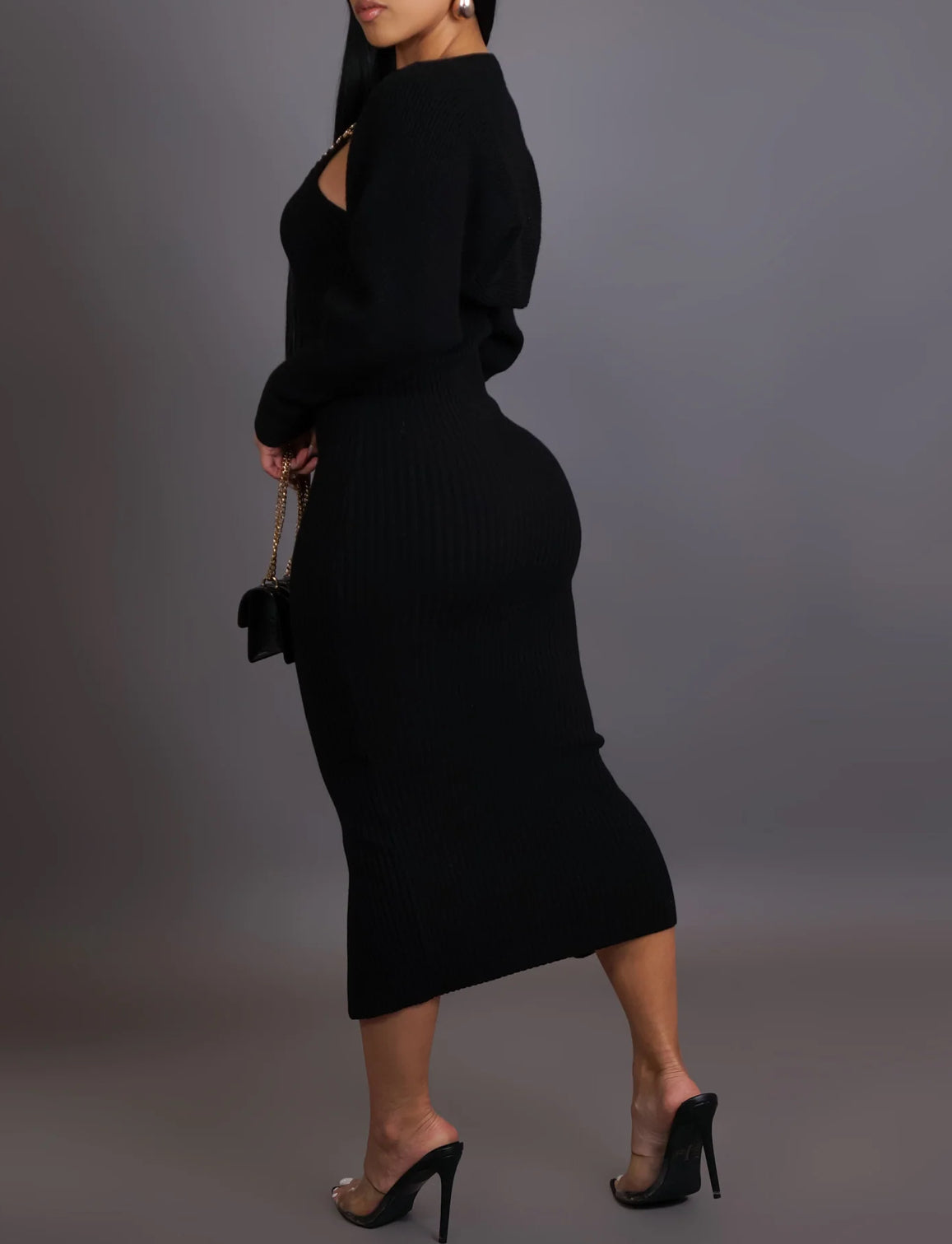 Such A Lady Sweater Dress Set